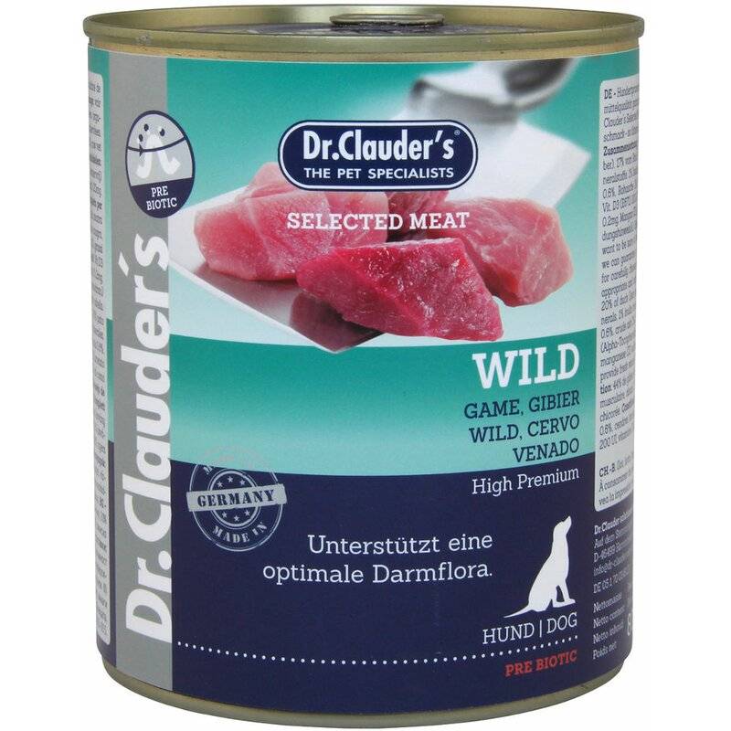 Dr. Clauders Dog Selected Meat Prebiotics Wild 800 g (4,21 € pro 1 kg) von Dr.Clauder's