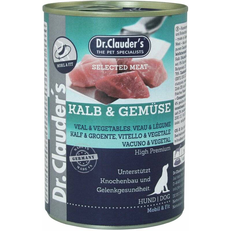 Dr. Clauders Dog Selected Meat Pro Joint & Aktive Kalb &... (4,97 € pro 1 kg) von Dr.Clauder's