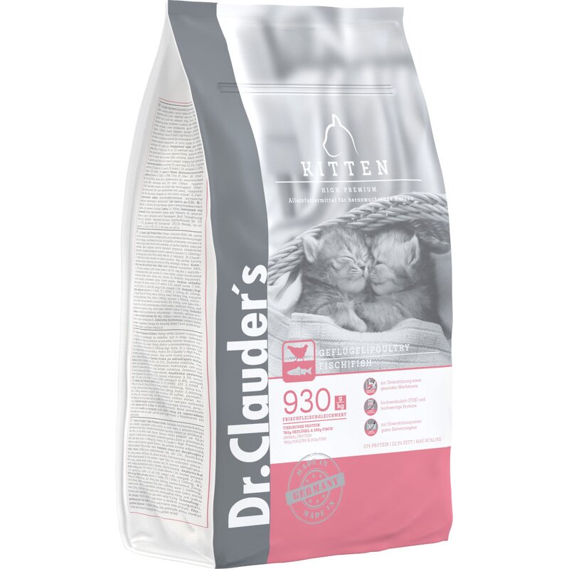 Dr. Clauders High Premium Kitten 4 kg (MHD 01/26) (6,10 € pro 1 kg) von Dr.Clauder's