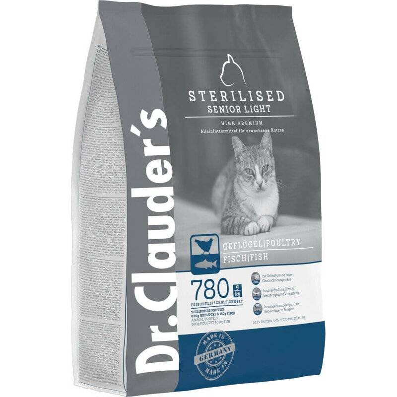 Dr. Clauders High Premium Sterilised Senior Light 4 kg (7,95 € pro 1 kg) von Dr.Clauder's