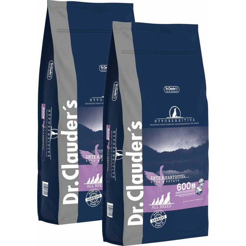 Dr. Clauders Hyposensitive Ente & Kartoffel - 2 x 11,5 kg (5,08 € pro 1 kg) von Dr.Clauder's