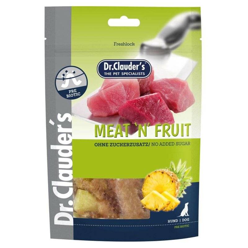 Dr. Clauders Meat`n`Fruit Snack Ananas & Hühnchen 80 g (39,87 € pro 1 kg) von Dr.Clauder's