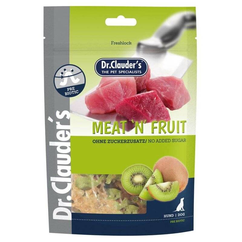 Dr. Clauders Meat`n`Fruit Snack Kiwi & Hühnchen 80 g (39,87 € pro 1 kg) von Dr.Clauder's