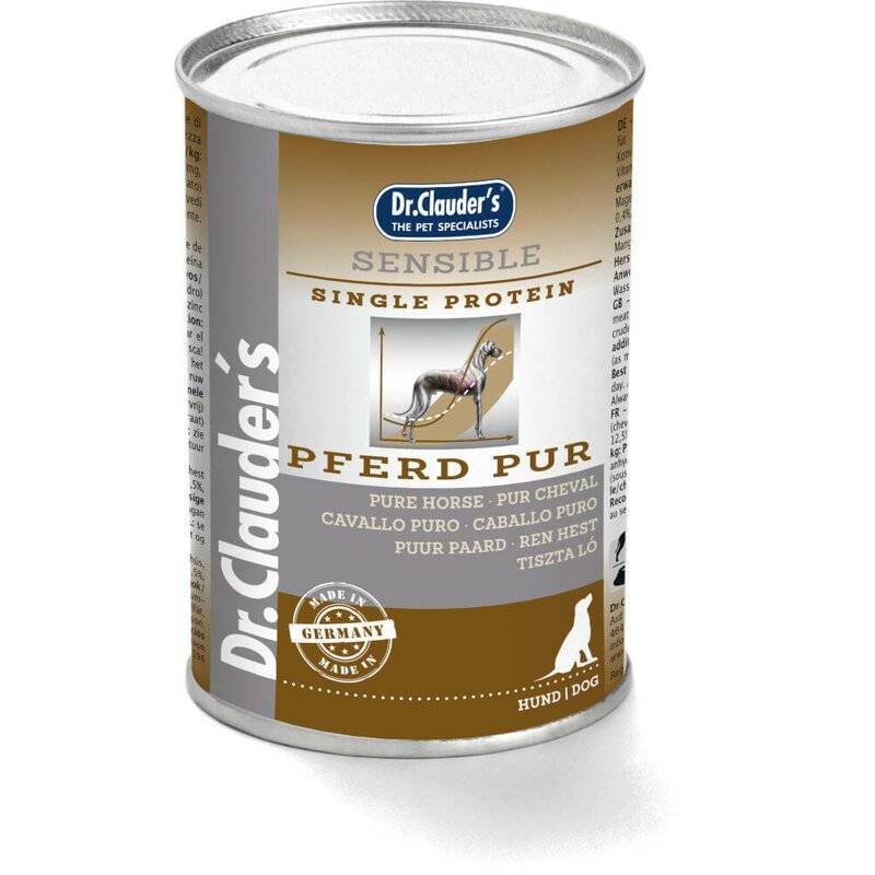 Dr. Clauders Selected Meat Sensible Pferd pur 400 g (8,97 € pro 1 kg) von Dr.Clauder's