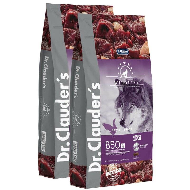 Dr. Clauders Wildlife Ente 2 x 11,5 kg (5,03 € pro 1 kg) von Dr.Clauder's