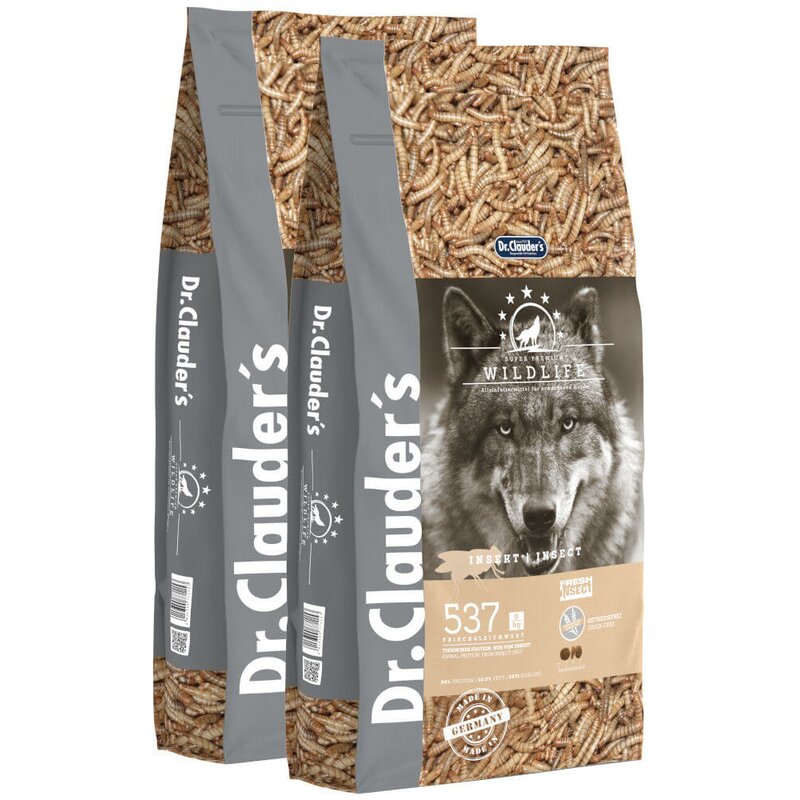 Dr. Clauders Wildlife Insekt 2 x 11,5 kg (5,50 € pro 1 kg) von Dr.Clauder's
