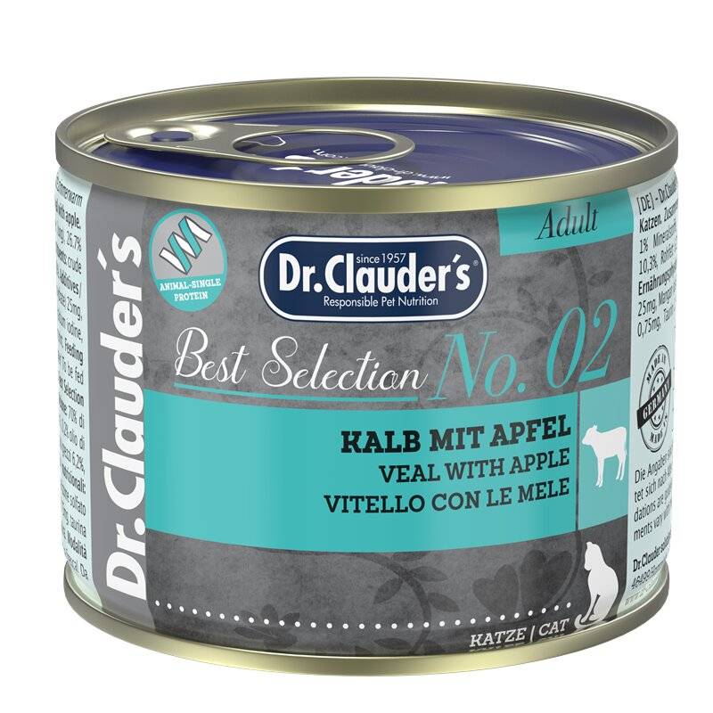 Dr.Clauders Best Selection Adult No2 Kalb mit Apfel 200 g (11,45 € pro 1 kg) von Dr.Clauder's