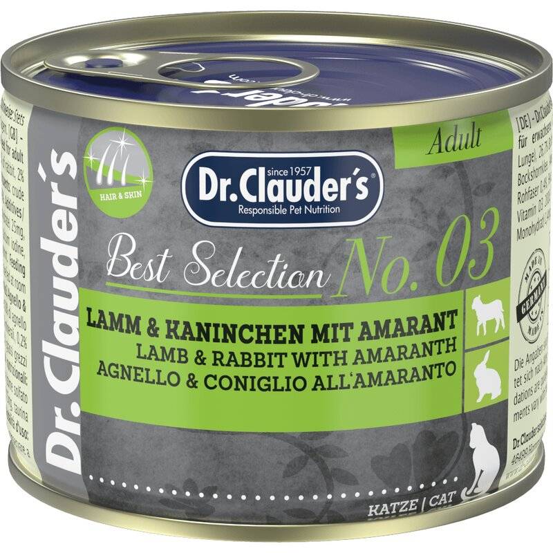 Dr.Clauders Best Selection Adult No3 Lamm & Kaninchen mit... (11,45 € pro 1 kg) von Dr.Clauder's