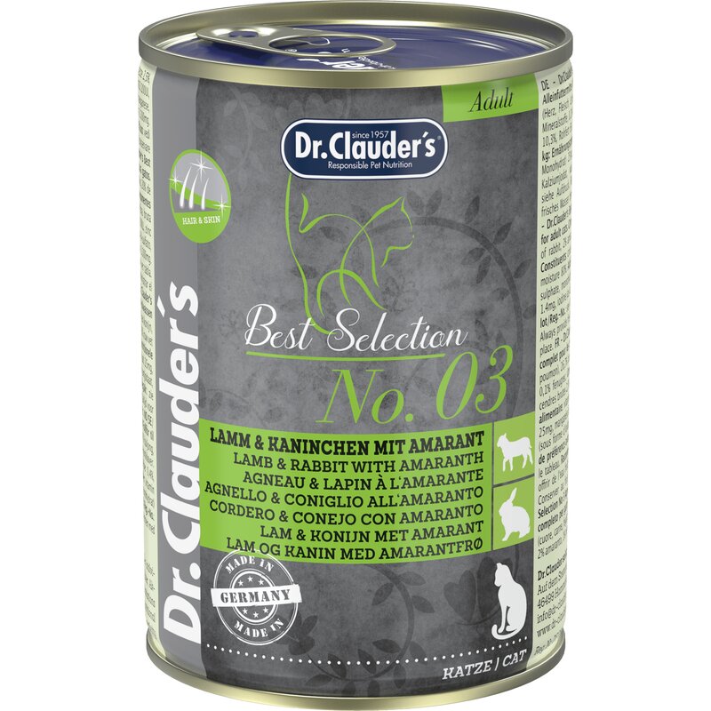 Dr.Clauders Best Selection Adult No3 Lamm & Kaninchen mit... (9,98 € pro 1 kg) von Dr.Clauder's