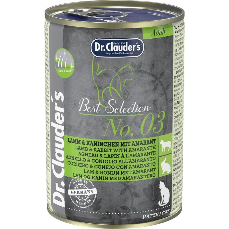 Dr.Clauders Best Selection Adult No3 Lamm & Kaninchen mit... (9,98 € pro 1 kg) von Dr.Clauder's