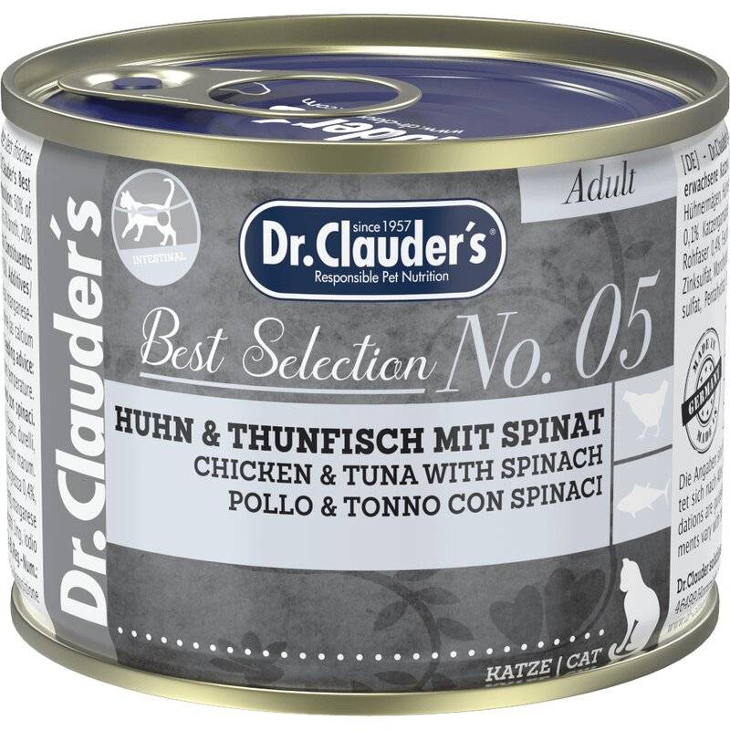 Dr.Clauders Best Selection Adult No5 Huhn & Thunfisch mit... (11,45 € pro 1 kg) von Dr.Clauder's