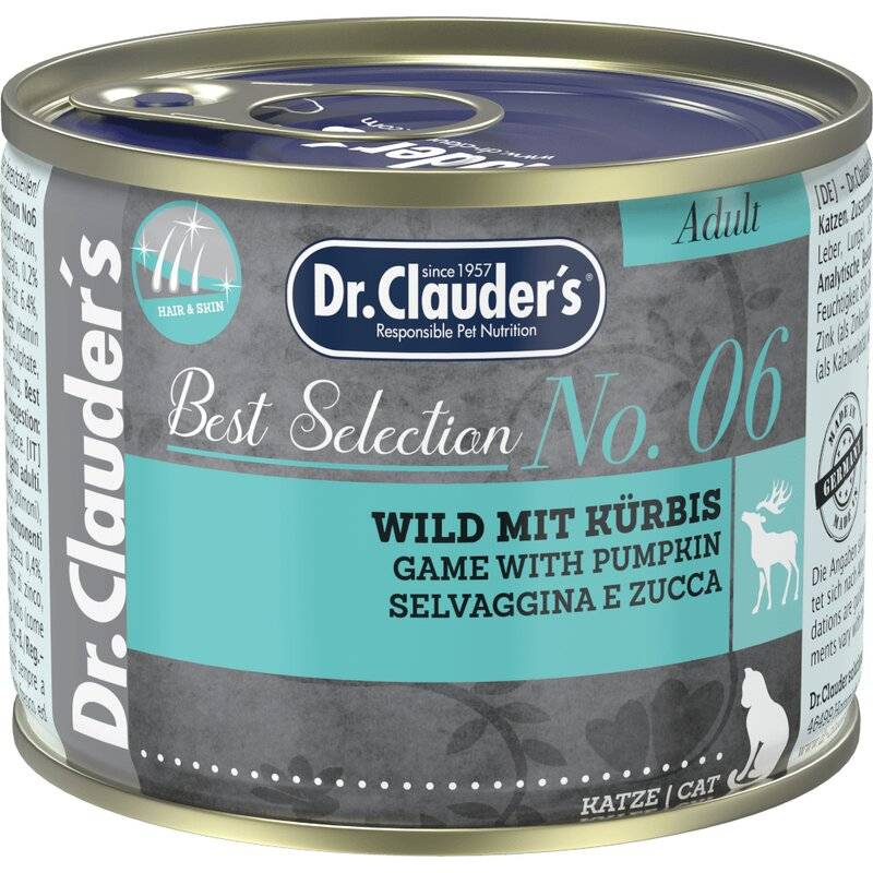 Dr.Clauders Best Selection Adult No6 Wild mit Kürbis 200 g (11,45 € pro 1 kg) von Dr.Clauder's