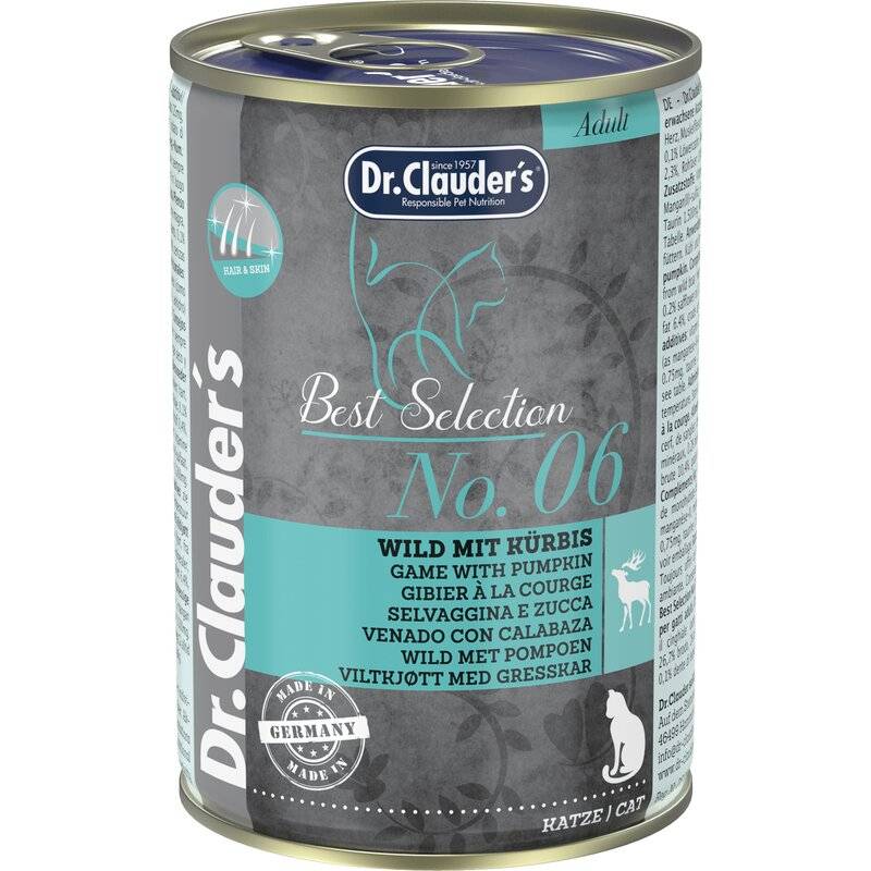 Dr.Clauders Best Selection Adult No6 Wild mit Kürbis 400 g (9,98 € pro 1 kg) von Dr.Clauder's