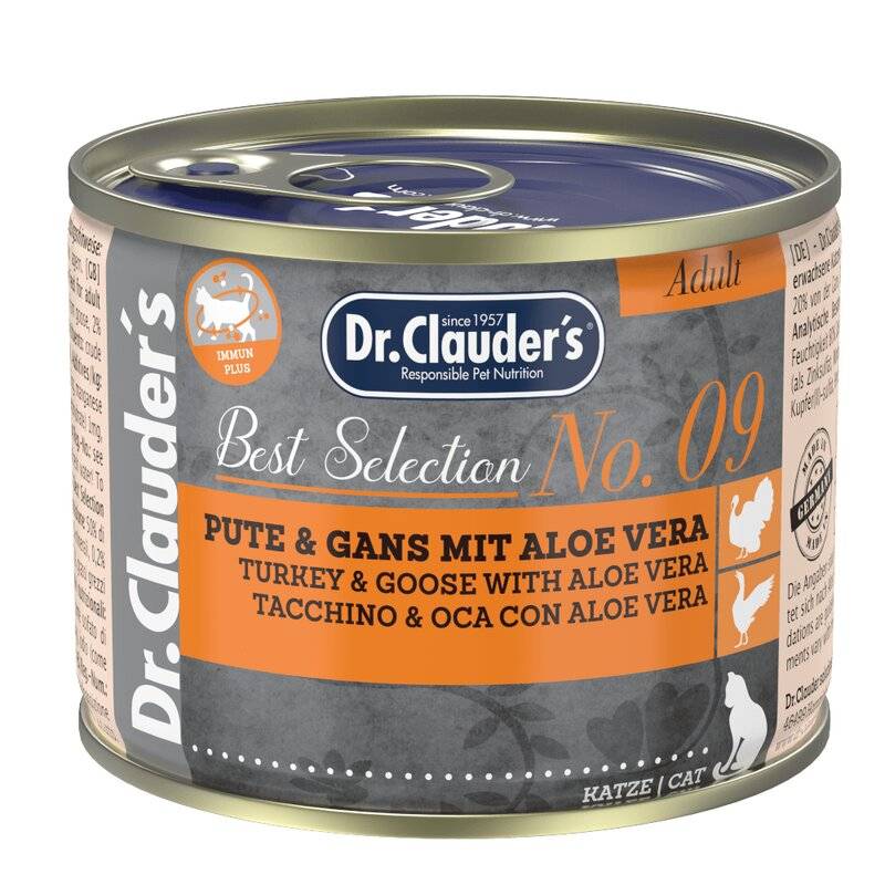 Dr.Clauders Best Selection Adult No9 Pute & Gans mit Aloe... (11,45 € pro 1 kg) von Dr.Clauder's