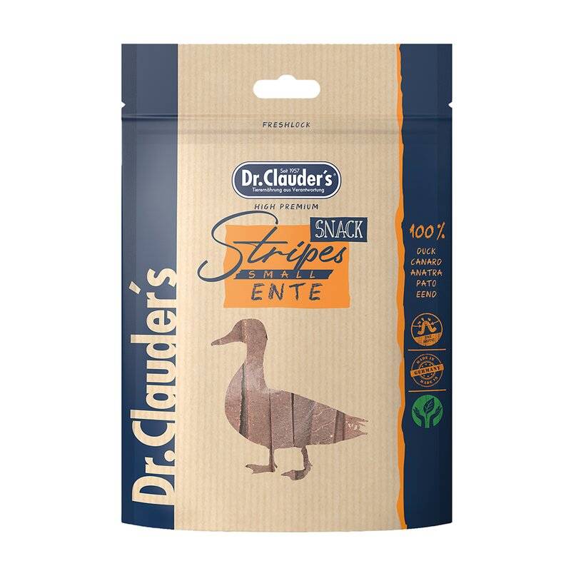 Dr.Clauders Stripes Snack Ente 80 g (39,37 € pro 1 kg) von Dr.Clauder's