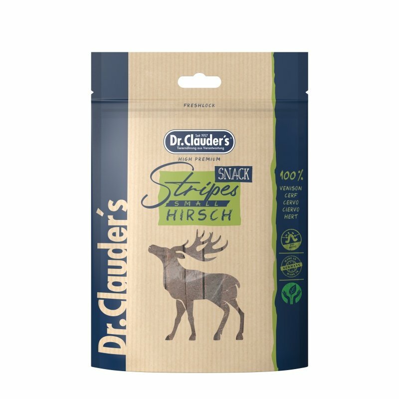 Dr.Clauders Stripes Snack Hirsch 80 g (49,88 € pro 1 kg) von Dr.Clauder's