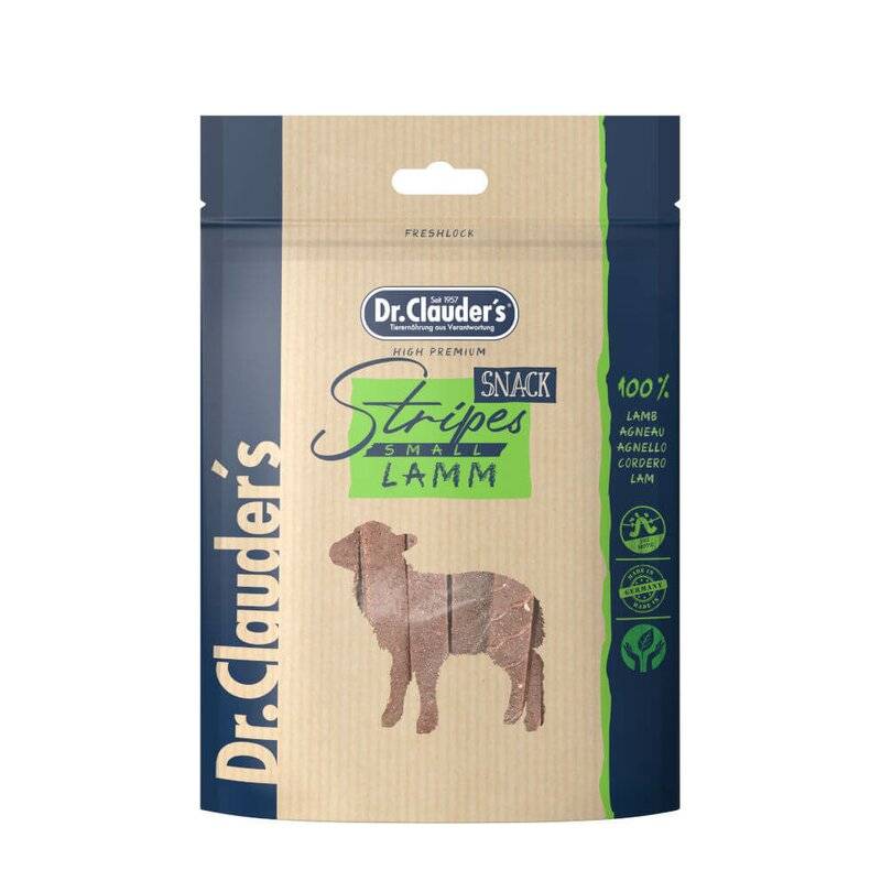 Dr.Clauders Stripes Snack Lamm - 80 g (39,37 € pro 1 kg) von Dr.Clauder's