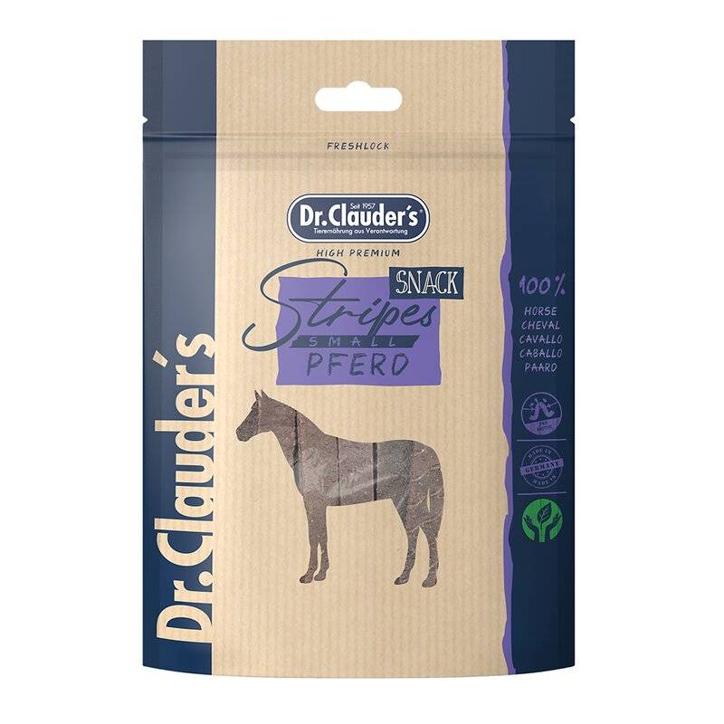 Dr.Clauders Stripes Snack Pferd 80 g (49,88 € pro 1 kg) von Dr.Clauder's