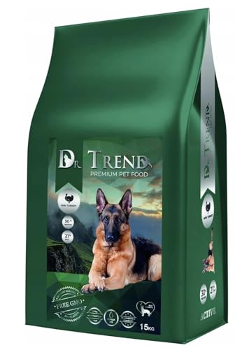 DR. TREND Trockenfutter für aktive Hunde mit Truthahn Active Schäferhund 15 kg von Dr.Trend