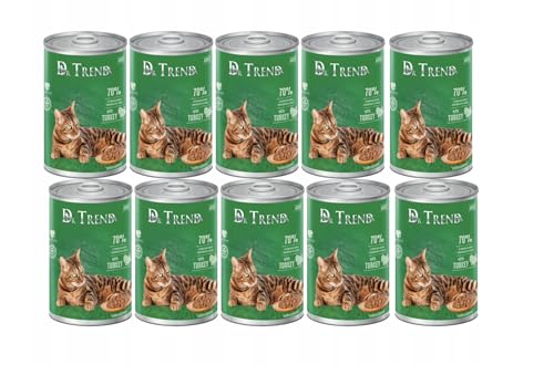 DR.TREND Dose Katzen MIT INDIK 70% Fleisch 10x400g von Dr.Trend