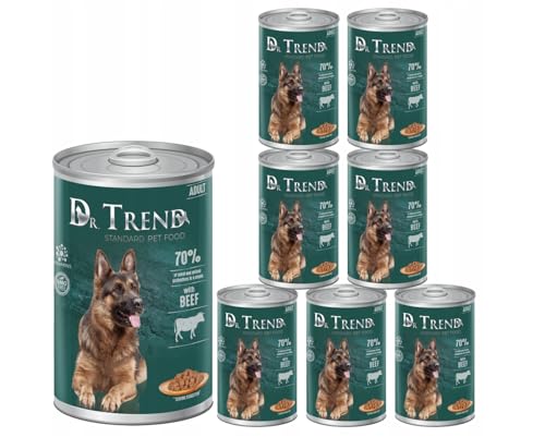 DR.TREND Hundefutter in Dosen MIT RIND 70% Fleisch 8x1250g von Dr.Trend