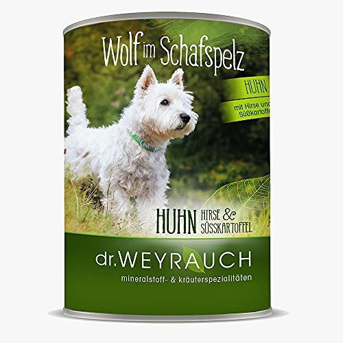 Dr. Weyrauch Wolf im Schafspelz Huhn 410g Nassfutter für den sensiblen Hund von Dr.Weyrauch