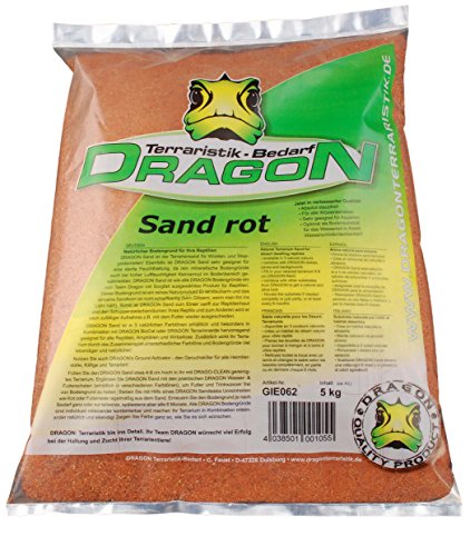 Dragon Terrariensand Farbe Rot - staubfrei - auch für Aquarien geeignet 5Kg Dragon Terrariensand Farbe Rot - staubfrei - auch für Aquarien geeignet 5Kg von Dragon