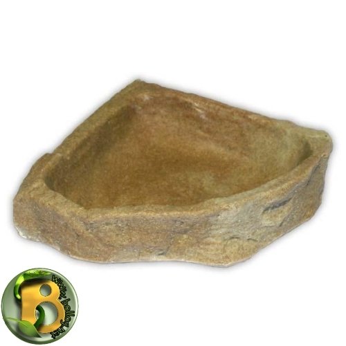 Dragon - Wasserschale - Futternapf - Eckfelsschale Medium, Granite Rock 500ml 16,5x16,5x4cm von Dragon