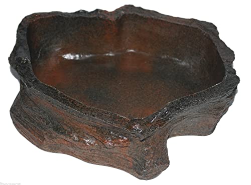 Unbekannt Dragon - Wasserschale - Futternapf - Felsschale - Wasserschale - Futterschale XLarge Lava Rock 2250 ml BTH 30x24x8 cm von Unbekannt