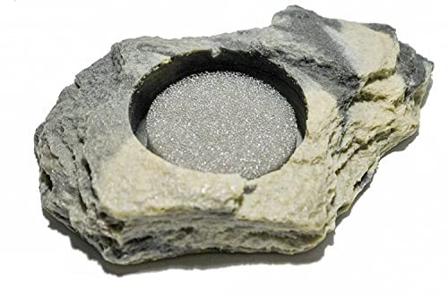 Unbekannt Dragon - Wasserschale - Futternapf - Felsschale Mini Granite Rock + Schw. 20 ml, BTH 15x10x2,5 cm von Unbekannt