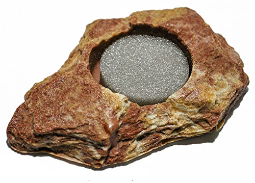 Unbekannt Dragon - Wasserschale - Futternapf - Felsschale Mini Sand Stone + Schwamm 20 ml, BTH 15x10x2,5 cm von Unbekannt