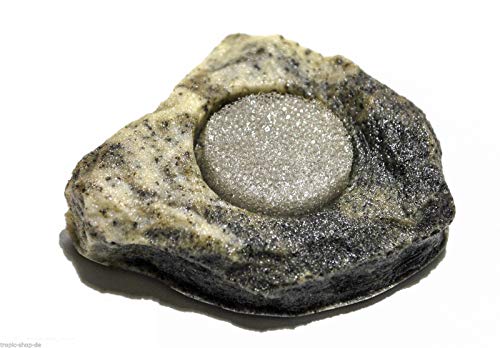 Dragon - Wasserschale - Futternapf - Felsschale Mini-Mini Dolomit mit Schwamm ca. 10ml 6x6x2cm .as von Dragon
