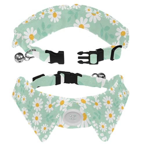 2 x Hundehalsband mit Revers-Design, verstellbar, mit Fliege, Gänseblümchen 2 x Hundehalsband mit Revers-Design, verstellbar, mit Fliege, Gänseblümchen von DragonBtu