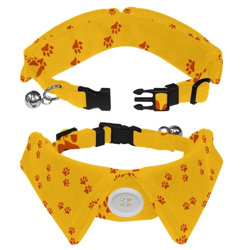 2 x Hundehalsband mit Revers-Design, verstellbar, mit Fliege, Tierpfote 2 x Hundehalsband mit Revers-Design, verstellbar, mit Fliege, Tierpfote von DragonBtu