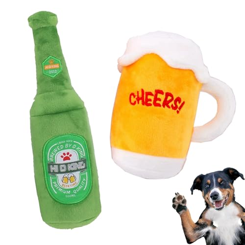 DragonX2 Hundespielzeug, Quietschspielzeug, Quietschendes Hundespielzeug Für Haustiere, Bierflaschen-Hundespielzeug, Bierkrug-Hundespielzeug, Für Welpen, Kleine, Mittelgroße Und Große Rassen DragonX2 Hundespielzeug, Quietschspielzeug, Quietschendes Hundespielzeug Für Haustiere, Bierflaschen-Hundespielzeug, Bierkrug-Hundespielzeug, Für Welpen, Kleine, Mittelgroße Und Große Rassen von DragonX2