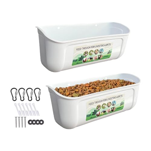 2pcs Großer Hühner-Futterspender Für Ziegen, Futterspender Und Tränke Für Hühner, Futterstation Und Tränke Für Geflügel, Hühner Futtertrog Mit Haken, Futterstation Für Schafe, Hirsche, Enten 2pcs Großer Hühner-Futterspender Für Ziegen, Futterspender Und Tränke Für Hühner, Futterstation Und Tränke Für Geflügel, Hühner Futtertrog Mit Haken, Futterstation Für Schafe, Hirsche, Enten von Dranng