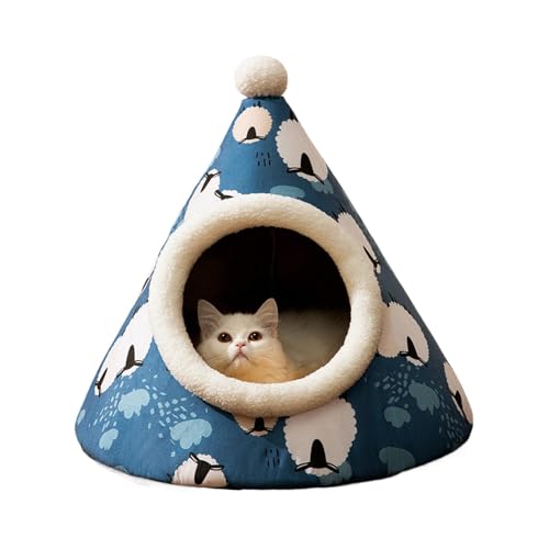 Dranng Geschlossenes Katzenbett,Überdachtes Katzenbett, Dreieckige Plüsch-Haustierhöhle, Niedliches Hundezelt, Welpenhöhle, selbstwärmende Katzen-Nistbetten, Möbel für Katzen, kleine Hunde, Welpen, Dranng Geschlossenes Katzenbett,Überdachtes Katzenbett, Dreieckige Plüsch-Haustierhöhle, Niedliches Hundezelt, Welpenhöhle, selbstwärmende Katzen-Nistbetten, Möbel für Katzen, kleine Hunde, Welpen, von Dranng