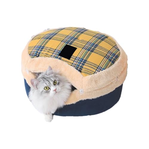 Dranng Geschlossenes Katzennest, Katzenbetthöhle - Atmungsaktives Katzenbett, Haustierbett mit Doppelmodus-Design | Abnehmbares Katzennest für Haustierkatzenkätzchen Dranng Geschlossenes Katzennest, Katzenbetthöhle - Atmungsaktives Katzenbett, Haustierbett mit Doppelmodus-Design | Abnehmbares Katzennest für Haustierkatzenkätzchen von Dranng