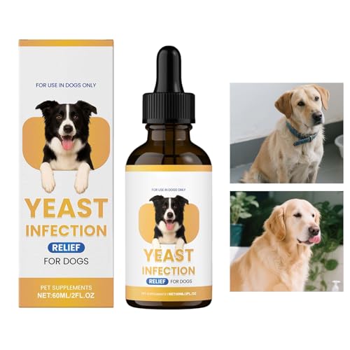 Dranng Hautpflege Tropfen Für Hunde,60ml Beruhigende Pflege Für Hunde - Natürliche Hautunterstützung Für Kleine,Für Senior Erwachsene Welpen Pflege Bad Zuhause Reisen Taglich Indoor Outdoor von Dranng