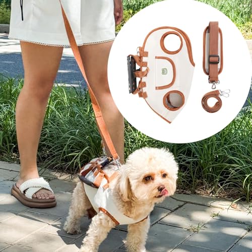 Dranng Hundehebegurt - Ganzkörper-Hundetragegeschirr Mit Hebehilfe - Einstellbare Westentrage Für Kleine Hunde Katzen Bei Spaziergängen Reisen Ausflügen von Dranng