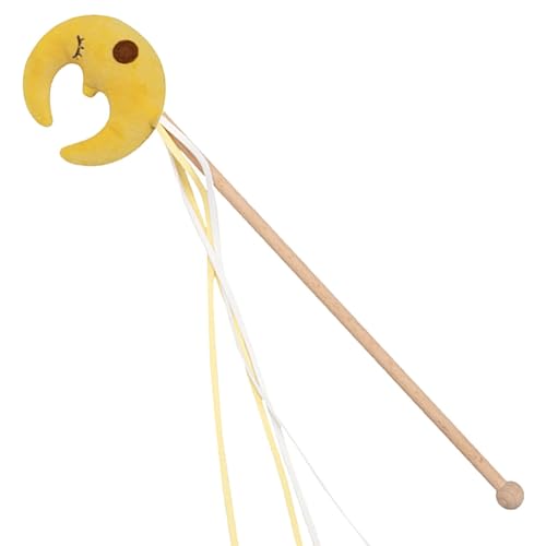 Dranng Katzen-Zauberstab, Katzen-Angelstock-Spielzeug - Lustige interaktive Spielzeugstange | Katzenspielzeug, Stern, Mond, Wolke, Katzenstock zum Jagen, Trainieren und Trainieren gelangweilter Dranng Katzen-Zauberstab, Katzen-Angelstock-Spielzeug - Lustige interaktive Spielzeugstange | Katzenspielzeug, Stern, Mond, Wolke, Katzenstock zum Jagen, Trainieren und Trainieren gelangweilter von Dranng