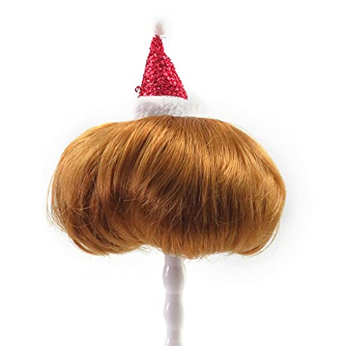 Drasawee Haustier-Perücken für Hunde, Haustier-Kostüme, Haustier-Katzenperücke, gerade, kurze Haustier-Perücke mit verstellbarem Gummiband für kleine, mittelgroße und große Haustiere, für Cosplay von Drasawee