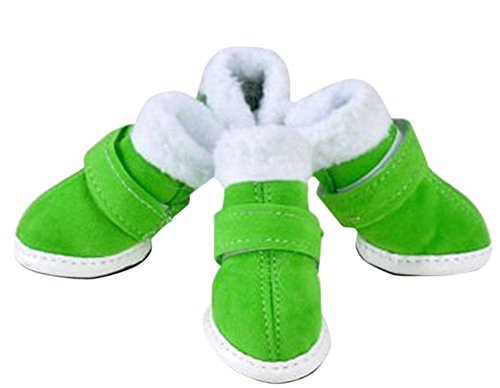 drasawee Puppy Winter Baumwolle Schuhe Pet Dog Christmas Cozy Shoes Stiefel von Drasawee