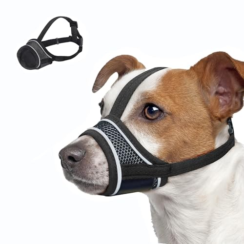 Hunde Maulkorb, Nylon-Maulkorb Für Hunde Verstellbares Gurtband Geeignet für Maulkörbe von mittleren und großen Hunden Verhinderung von Bellen, Beißen und Kauen (XL) von Dratenger