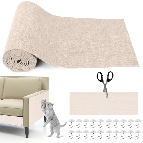 300cm×40cm Kratzmatte Katze Selbstklebend, Kratzschutz Sofa Katze, Trimmbare DIY Katzen Kratzmatte mit 20 Schrauben AntiKratz Möbel für Katzenbaumregale Couch Wand Tür Schutz (Reisweiß) 300cm×40cm Kratzmatte Katze Selbstklebend, Kratzschutz Sofa Katze, Trimmbare DIY Katzen Kratzmatte mit 20 Schrauben AntiKratz Möbel für Katzenbaumregale Couch Wand Tür Schutz (Reisweiß) von Draupnir