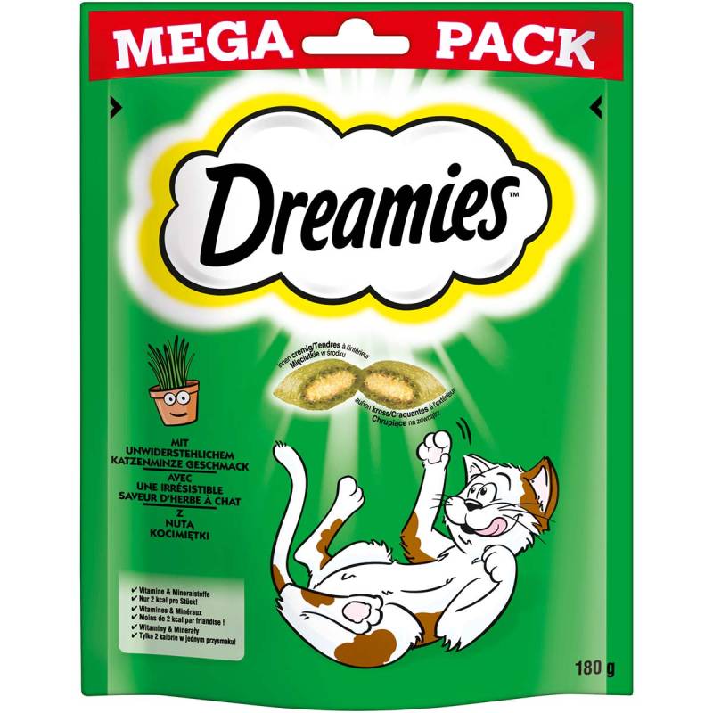 Dreamies Katzensnack Mega Pack mit Katzenminze 180g von Dreamies