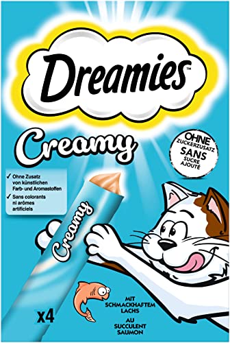 DREAMIES™ Creamy Snack mit Lachs 1 x 4x10g von Dreamies