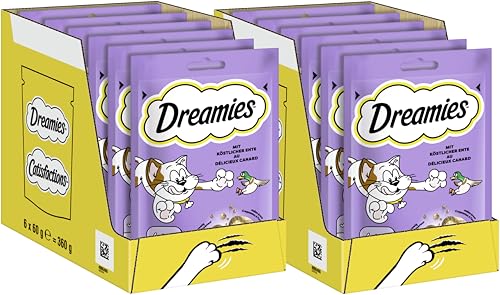 DREAMIES™ Portionsbeutel mit Ente 2 x 6 x 60g von Dreamies
