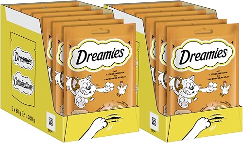 DREAMIES™ Portionsbeutel mit Huhn 2 x 6 x 60g von Dreamies