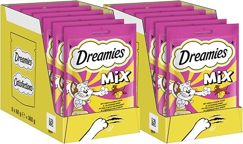 DREAMIES™ Portionsbeutel mit Käse und Rind 2 x 6 x 60g von Dreamies